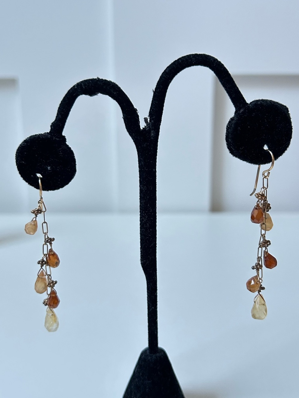 Robindira Unsworth Semi-Precious Stone in 14k gold vermeil Earrings